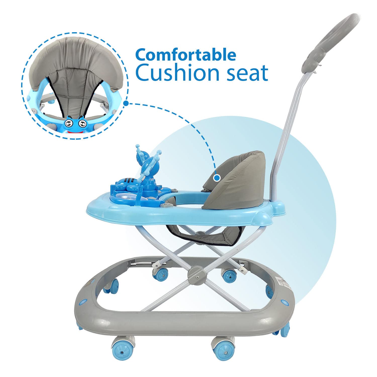 Dash Butterfly Deluxe Baby Walker with 3 Position